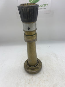 Brass Fire Hose Nozzle Fog Stream Tip *Lot of (1)* (Used)