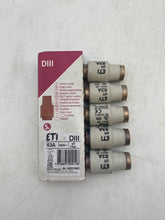 Load image into Gallery viewer, ETI 002313403 DIII 500V 63A Bottle Fuses *Lot of (10)* (Open Box)