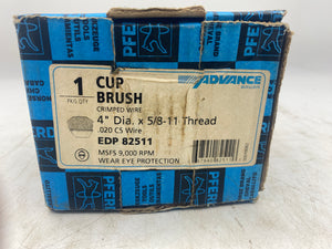 Advance EDP82511 4" Crimped Wire Cup Brush *Lot of (4)* (New)