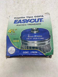 Easy-Cut 2888 4-3/4" Crimped Wire Cup Brush *Lot of (6)* (Open Box)