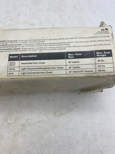 Stanley S820-282/8179 Light Commercial Door Closure (Open Box)