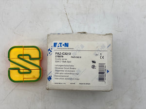 Eaton 278876 FAZ-C32/3 Circuit Breaker, C 32A 3P (Open Box)