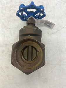Foset 2" Brass Gate Valve, Threaded, 150 WOG, *Lot of (6)* (No Box)