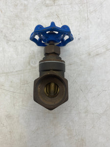Foset 1" Brass Gate Valve, Threaded, 150 WOG, *Lot of (3)* (No Box)