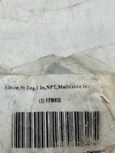 Load image into Gallery viewer, Grainger 5P800 90 Deg Elbow, 1"x1”NPT, Class 150, Malleable Iron *Lot of (5)* (New)