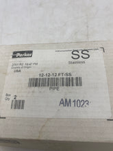 Load image into Gallery viewer, Parker 12-12-12 FT-SS, 3/4&quot; Tee, FNPT *Box of (2)* (New)