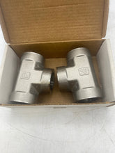Load image into Gallery viewer, Parker 12-12-12 FT-SS, 3/4&quot; Tee, FNPT, *Box of (2)* (Open Box)