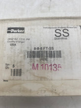Load image into Gallery viewer, Parker 8-8-8  FT-SS Female Tee, 1/2&quot; FNPT, 316 SS, *Box of (5)* (New)