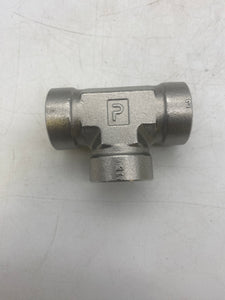 Parker 8-8-8  FT-SS Female Tee, 1/2" FNPT, 316 SS, *Box of (4)* (Open Box)