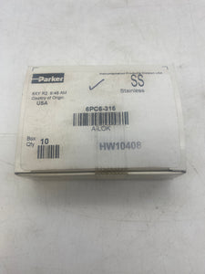 Parker 6PC6-316 Port Connector *Box of (10)* (New)