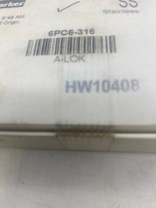 Parker 6PC6-316 Port Connector *Box of (10)* (New)