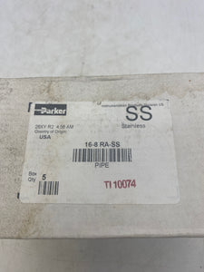 Parker 16-8 RA-SS Reducing Adapter, *Lot of (3)* (Open Box)