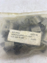 Load image into Gallery viewer, Channel Track SCL50SS Single Line Clamp 1/2&quot; Tube 316SS 50/Bag *Lot of (1550) Clamps* (New)