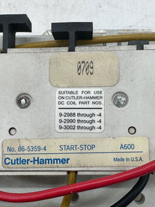 Eaton Cutler-Hammer AN16DN0AB Size 1 Starter w/ Start-Stop PB, 120V Coil (Used)