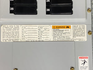 Cutler-Hammer PRL1A 100A Panel VWPB2060 Box, (14) Assorted Breakers (Used)