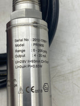 Load image into Gallery viewer, Ellison Sensors International PR3900 Pressure Sensor, 0-200 PSI, 4-20 mA (Used)