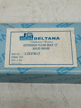Load image into Gallery viewer, Deltana 12EFB15 Extension Flush Bolt, 12", US15, Solid Brass *Lot of (3)* (Open Box)
