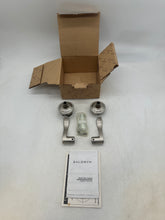 Load image into Gallery viewer, Baldwin 5255.150.FD Wave Style Full Dummy Door Lever Set, Satin Nickel (New)
