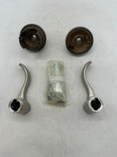 Load image into Gallery viewer, Baldwin 5255.150.FD Wave Style Full Dummy Door Lever Set, Satin Nickel (New)