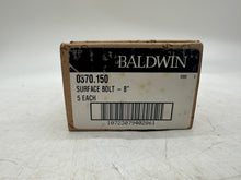 Load image into Gallery viewer, Baldwin 0370.150 8" Surface Bolt, Satin Nickel *Box of (5)* (New)