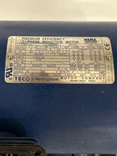 Load image into Gallery viewer, Teco Westinghouse GP1/54 AEGHUW201 Motor, 1.5 HP, 3Ph, 1740 RPM (No Box)
