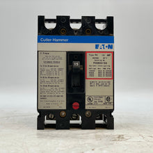 Load image into Gallery viewer, Eaton Cutler-Hammer FH360015A Circuit Breaker, 15A, 3P, 600VAC (Used)