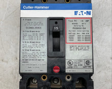 Load image into Gallery viewer, Eaton Cutler-Hammer FH360015A Circuit Breaker, 15A, 3P, 600VAC (Used)