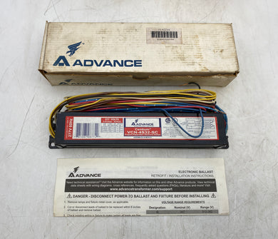 Advance VCN4S32SC Program Rapid Start Electronic Ballast 277V 60 Hz *Lot of (9)* (New)