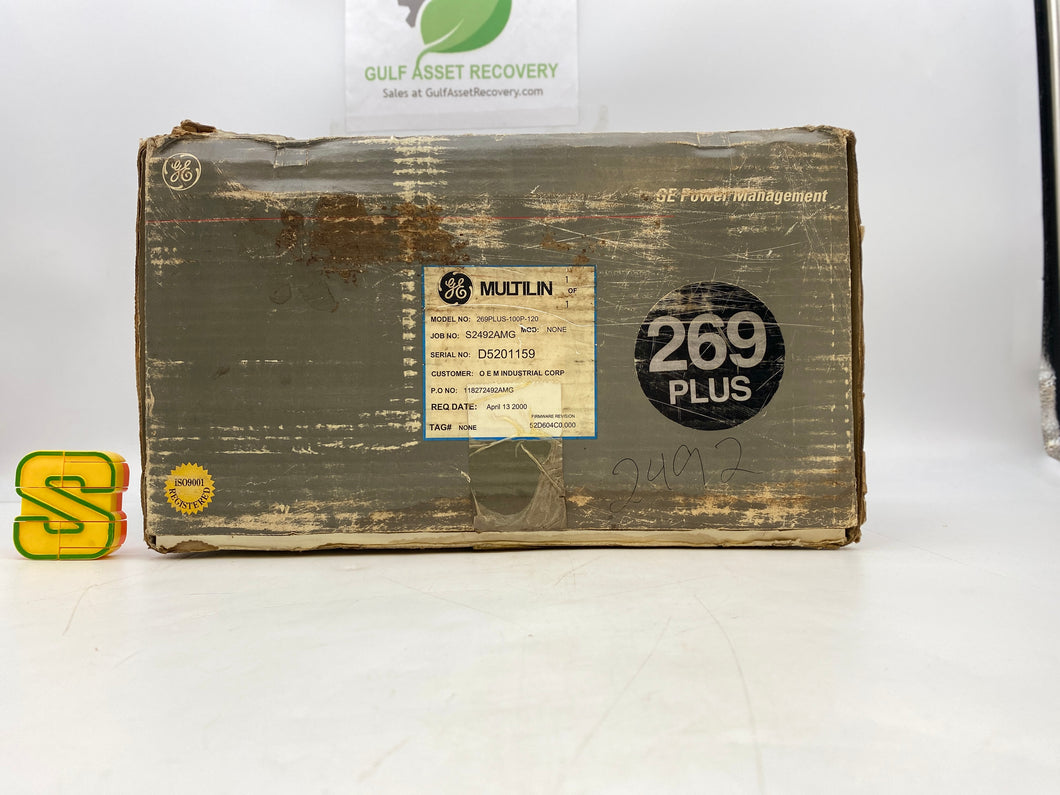 GE Multilin 269PLUS-100P-120VAC 269 Plus Motor Management Relay (Open Box)