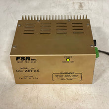 Load image into Gallery viewer, FSR DC-24R-2.5 AC-DC Power Supply, In: 120VAC, Out: 24VDC 2.5A (Used)