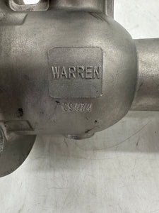 Warren 5156 B16.34 1-1/2" Flanged Ball Valve, CF8M 316 SS (New)