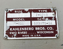 Load image into Gallery viewer, Kahlenberg M-411 Type 2-2283 Fog Signal Timer, Size 24VDC (Used)