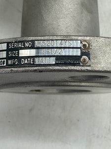 Warren 5156 B16.34 1-1/2" Flanged Ball Valve, CF8M 316 SS (New)