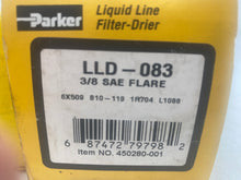 Load image into Gallery viewer, Parker (1) 082 (2) 083 (1) LLD-083 Liquid Line Filter-Drier, *Lot of (4)* (Open Box)