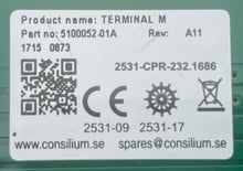 Load image into Gallery viewer, Consilium 5100052-01A Rev: A11 Terminal M Terminal Board (Used)