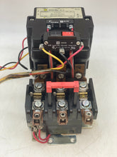 Load image into Gallery viewer, Square D 8536SEG1V08 Size 3 Starter 208V/60Hz Coil w/ Start/Stop PB (Used)