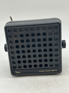 iCom SP-5 External Speaker, 5 Watt, 4 Ohm, Missing Mounting Bracket (Used)