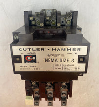 Load image into Gallery viewer, Cutler-Hammer A10EG0 Size 3 Motor Starter, 90A, 120VAC Coil (Used)