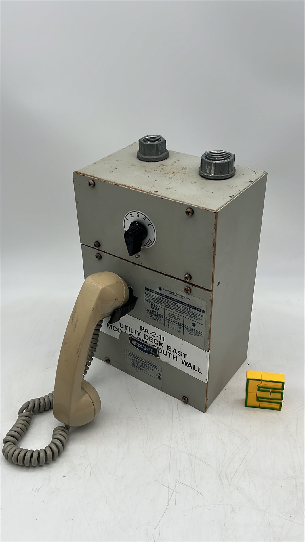 GAI-Tronics 701-202 Handset/Speaker Telecom Amplifier, 120V (Used)