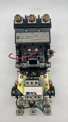 Allen-Bradley 509-FOD-XXX Size 5 Starter w/ 592-B1NF Ovld Relay 110/120V Coil (Used)