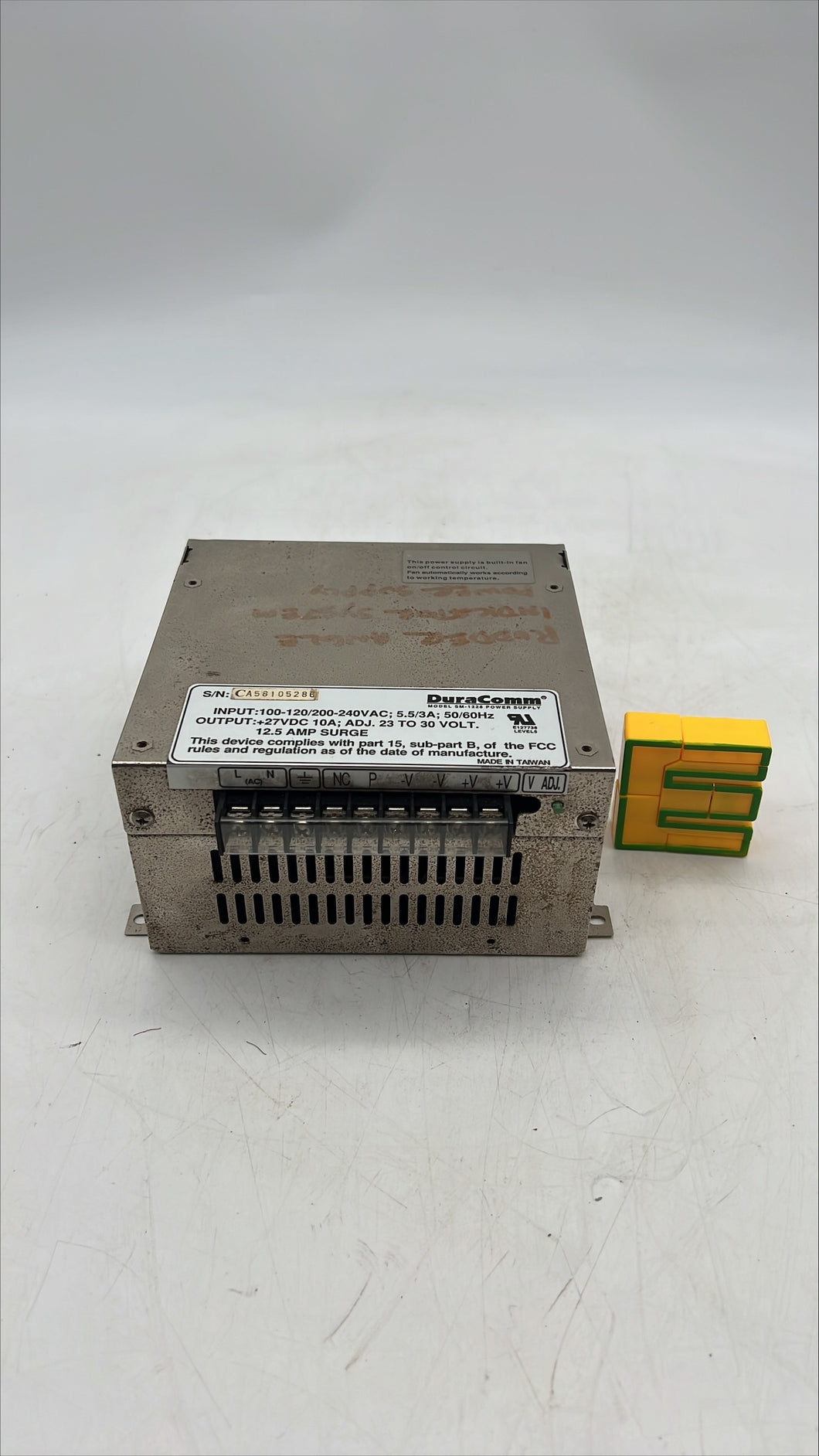 DuraComm SM-1228 AC-DC Power Block Module, In: 120/240VAC Out: 27VDC 10A (Used)