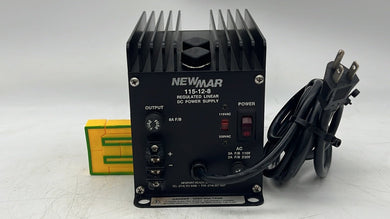 NewMar 400-0125-0 115-12-8 DC Power Supply, In: 115/230VAC, Out: 12VDC 8A (Used)