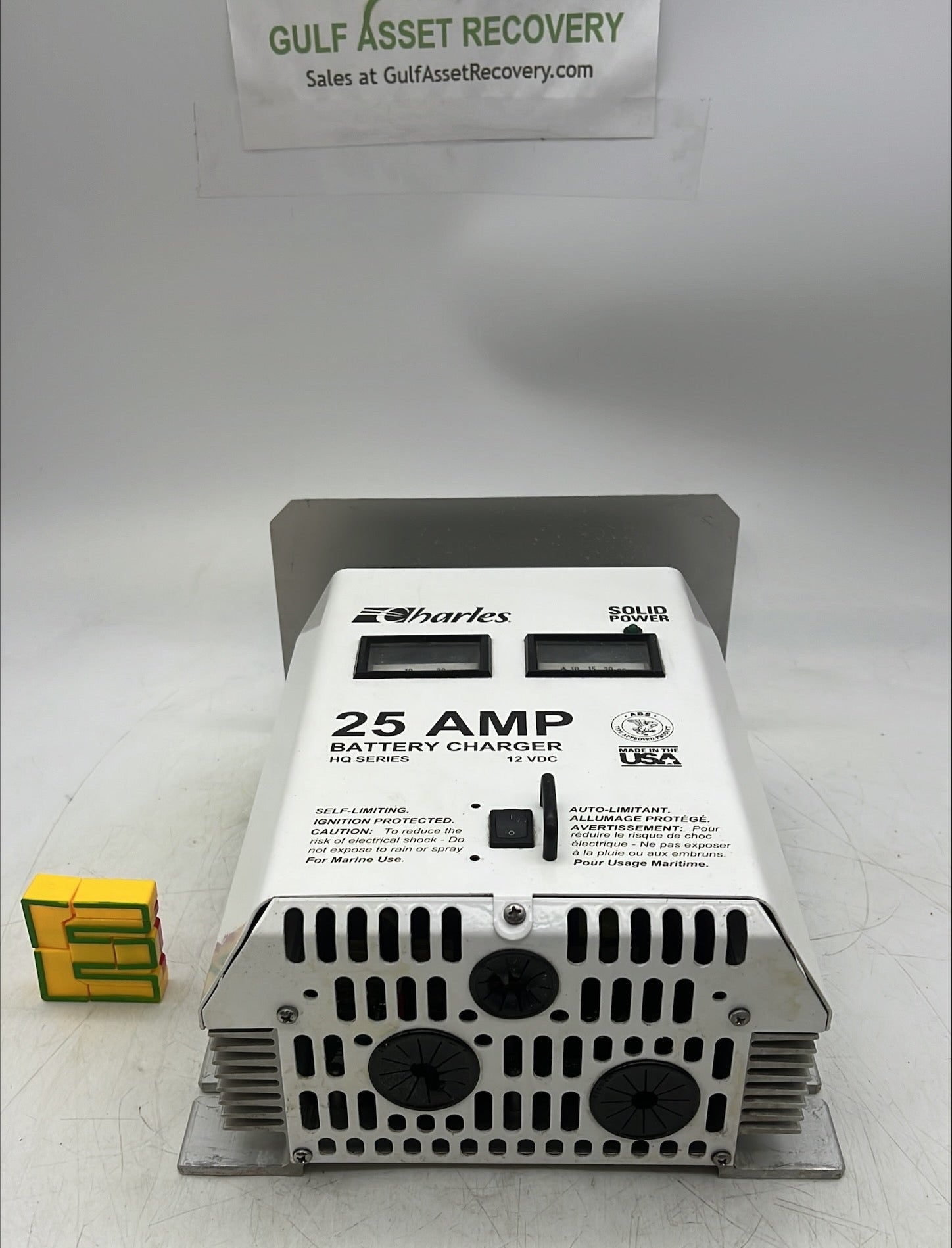 Charles 9Q-12255HQ-A Battery Charger w/ Drip Guard, In: 120VAC Out