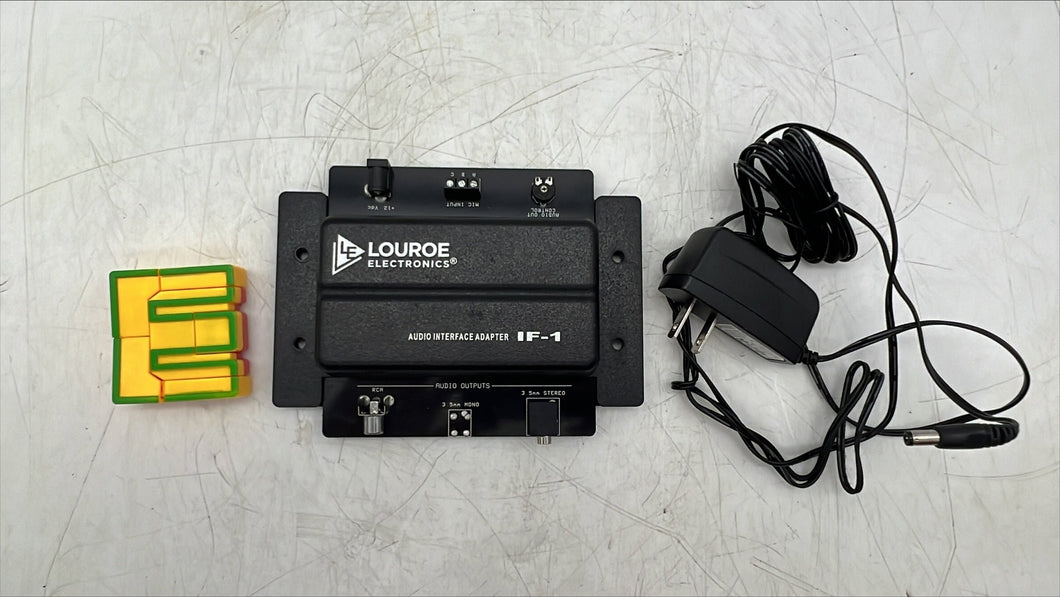 Louroe Electronics LE-328 IF-1 Audio Interface Adapter w/ Pwr Adapter (Used)