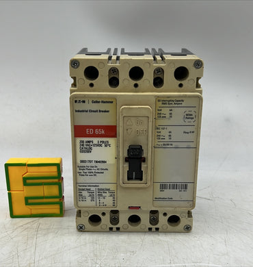 Eaton Cutler-Hammer ED3200V Circuit Breaker, 200A, 3P (Used)