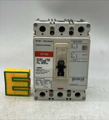 Eaton Cutler-Hammer ED3200L Circuit Breaker, 200A, 3P (Used)