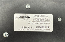 Load image into Gallery viewer, Astron RS-35A Power Supply w/ Power Cord, In: 115VAC, Out: 13.8VDC 35A (Used)