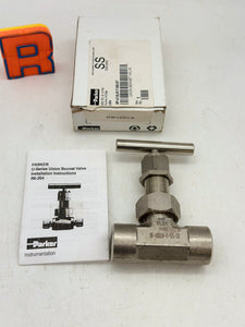 Parker 8F-U12LR-T-SS-ST Union Bonnet Valve (Open Box)