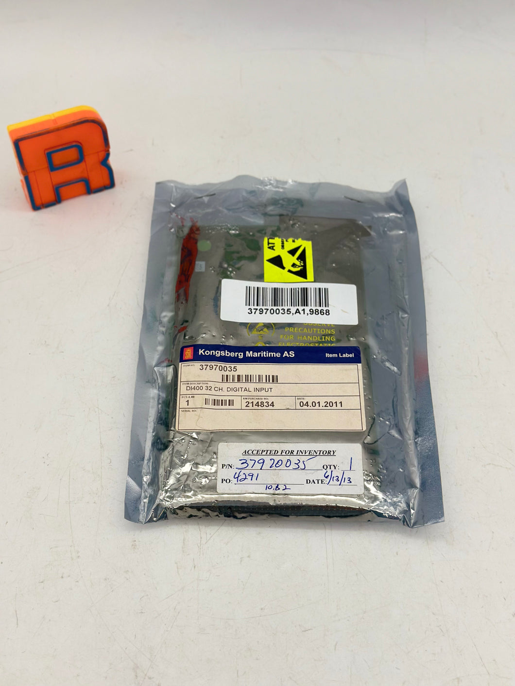 Kongsberg 37970035 DI400 32-Ch. Digital Input PCB Card (No Box)