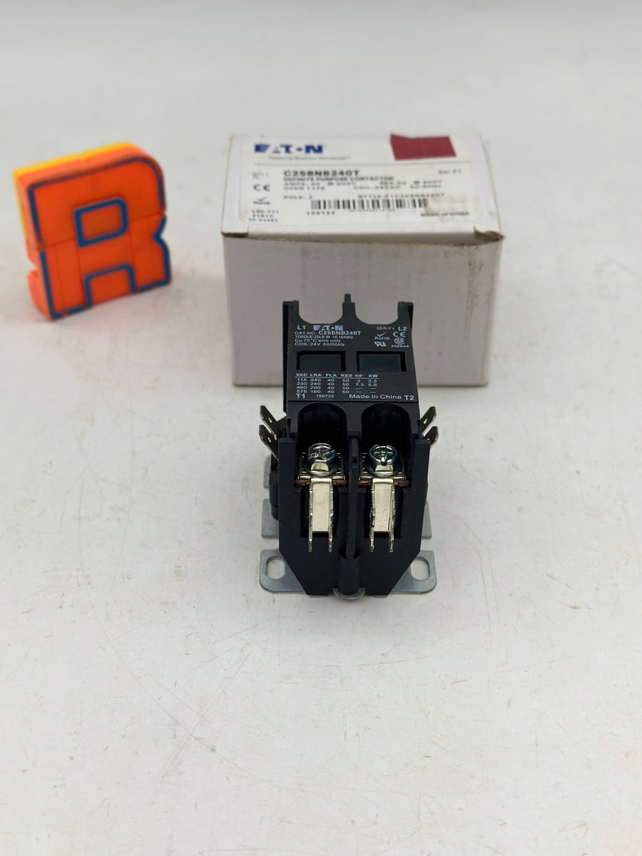 Eaton C25BNB240T Ser.F1 Def. Purpose Contactor *Lot of (2)* (New ...